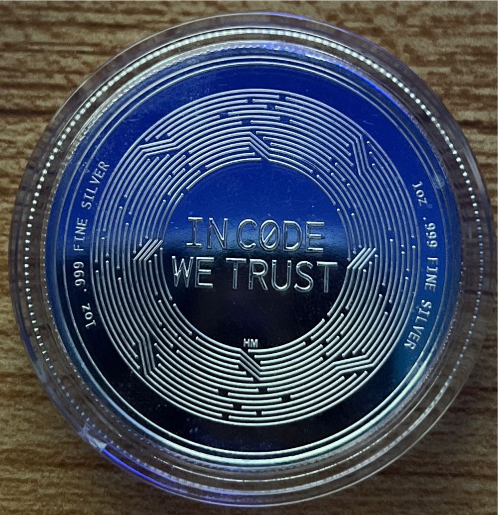 Bitcoin In Code We Trust   coin collectible - Main Image 2