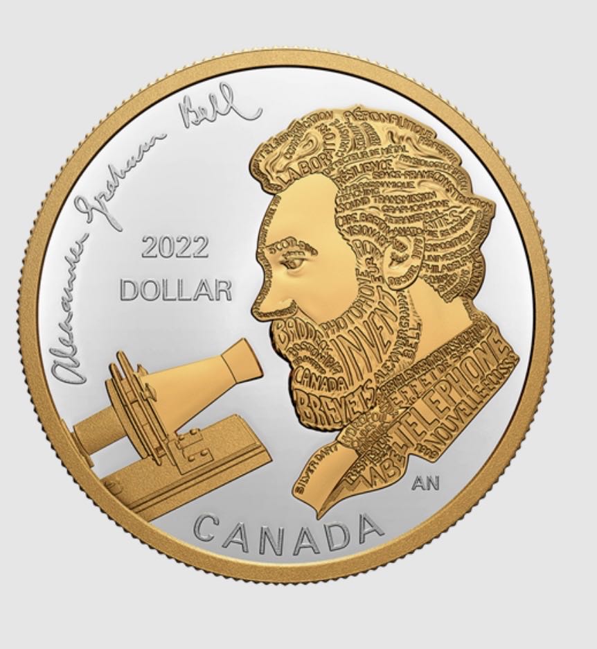 Alexander Graham Bell: Great Inventor Pure Silver Proof Set  coin collectible [Barcode 623932108288] - Main Image 2