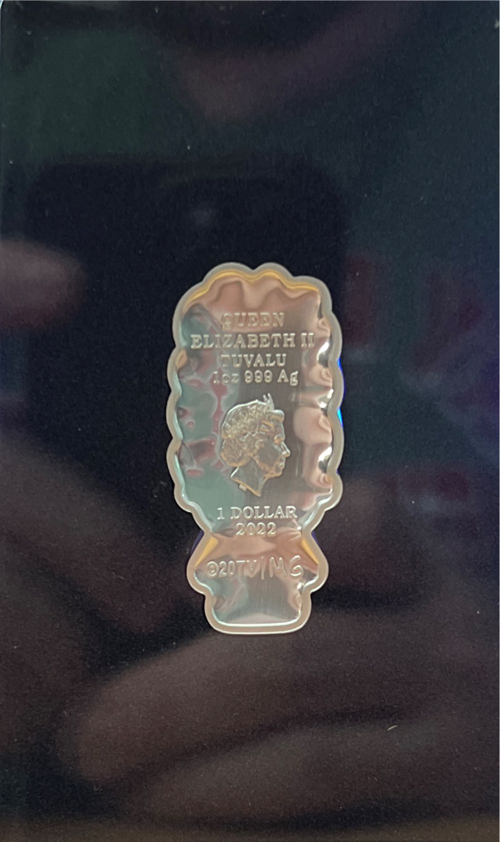 Simpsons Marge Simpson 1oz Colored Silver Perth Mint Minted Mini  coin collectible [Barcode 9327025052618] - Main Image 2