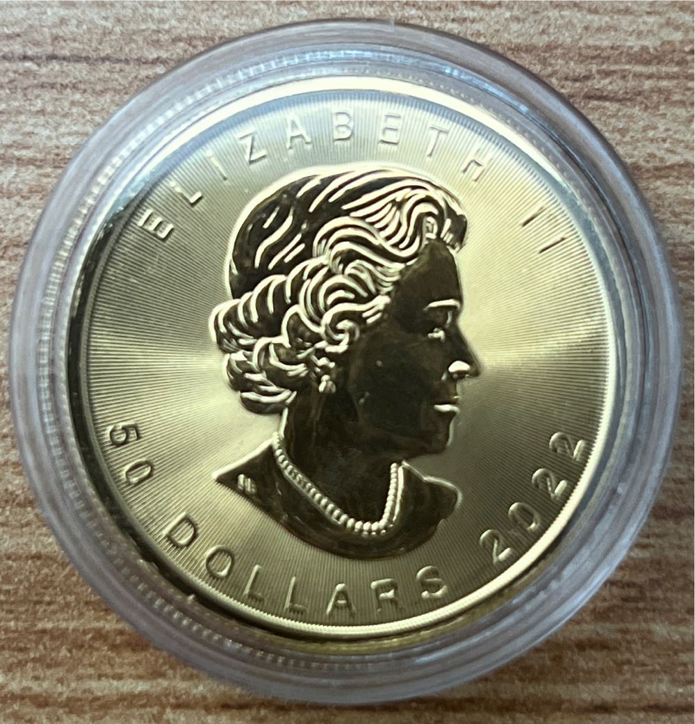 2022 Gold Maple Leaf  coin collectible - Main Image 2