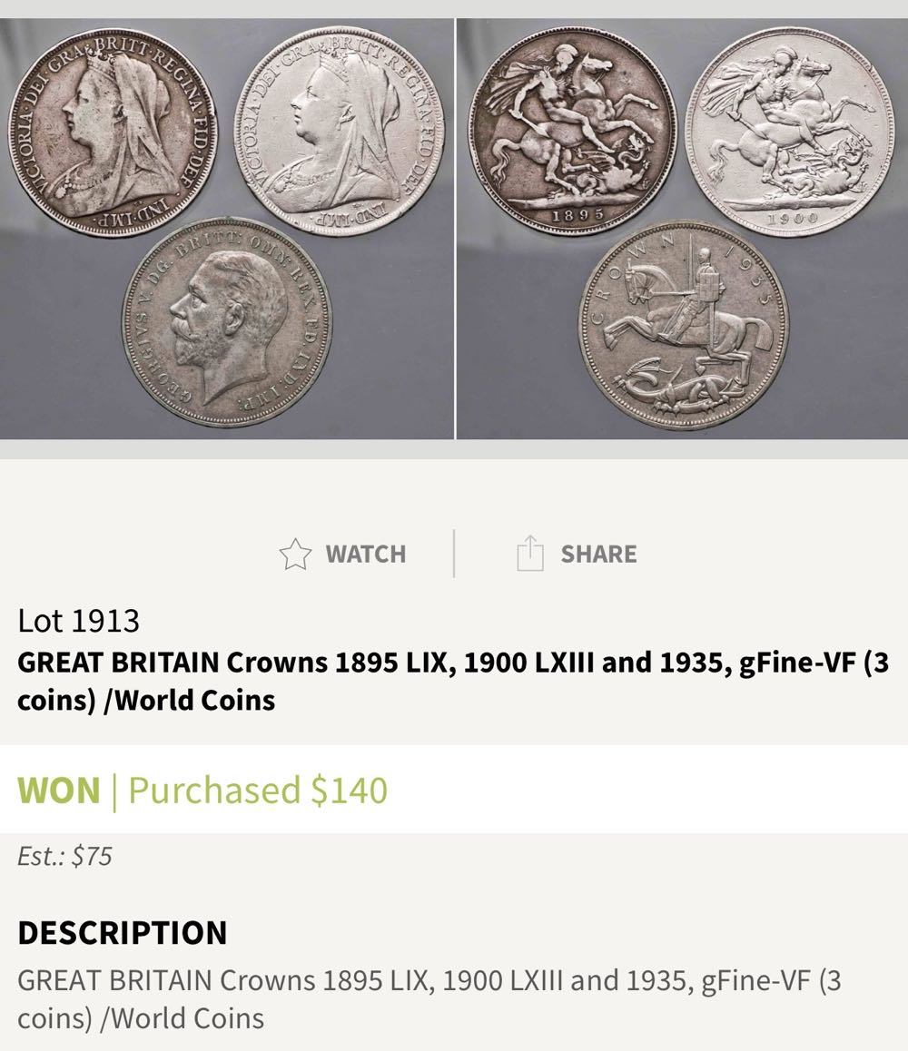 1900 Crown LXIV  coin collectible - Main Image 3