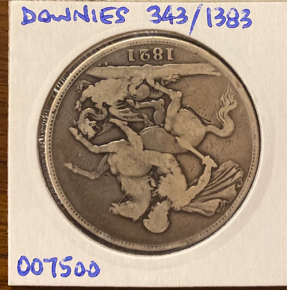 1821 Crown SECUNDO - F  coin collectible - Main Image 2