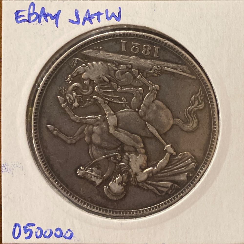 1821 Crown SECUNDO - VF  coin collectible - Main Image 2