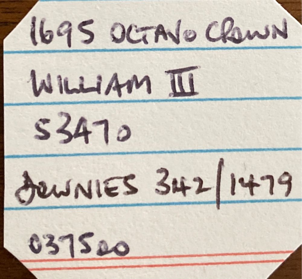 1696 Crown OCTAVO - F  coin collectible - Main Image 3