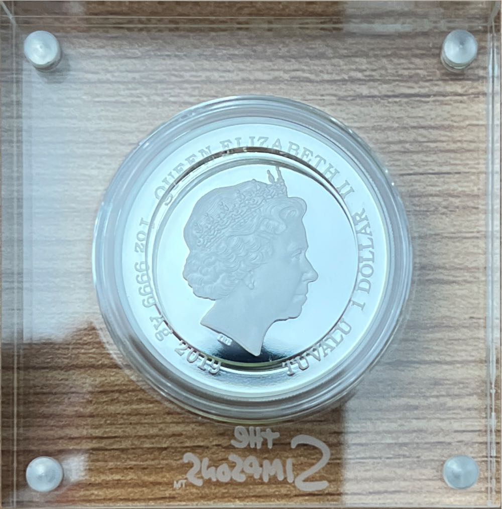 The Simpsons Lisa Simpson 1oz $1 Silver 99.99%  coin collectible [Barcode 9327025039046] - Main Image 2