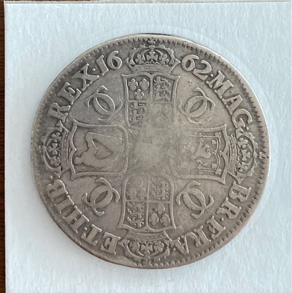 1662 Crown ROSE - VF  coin collectible - Main Image 2