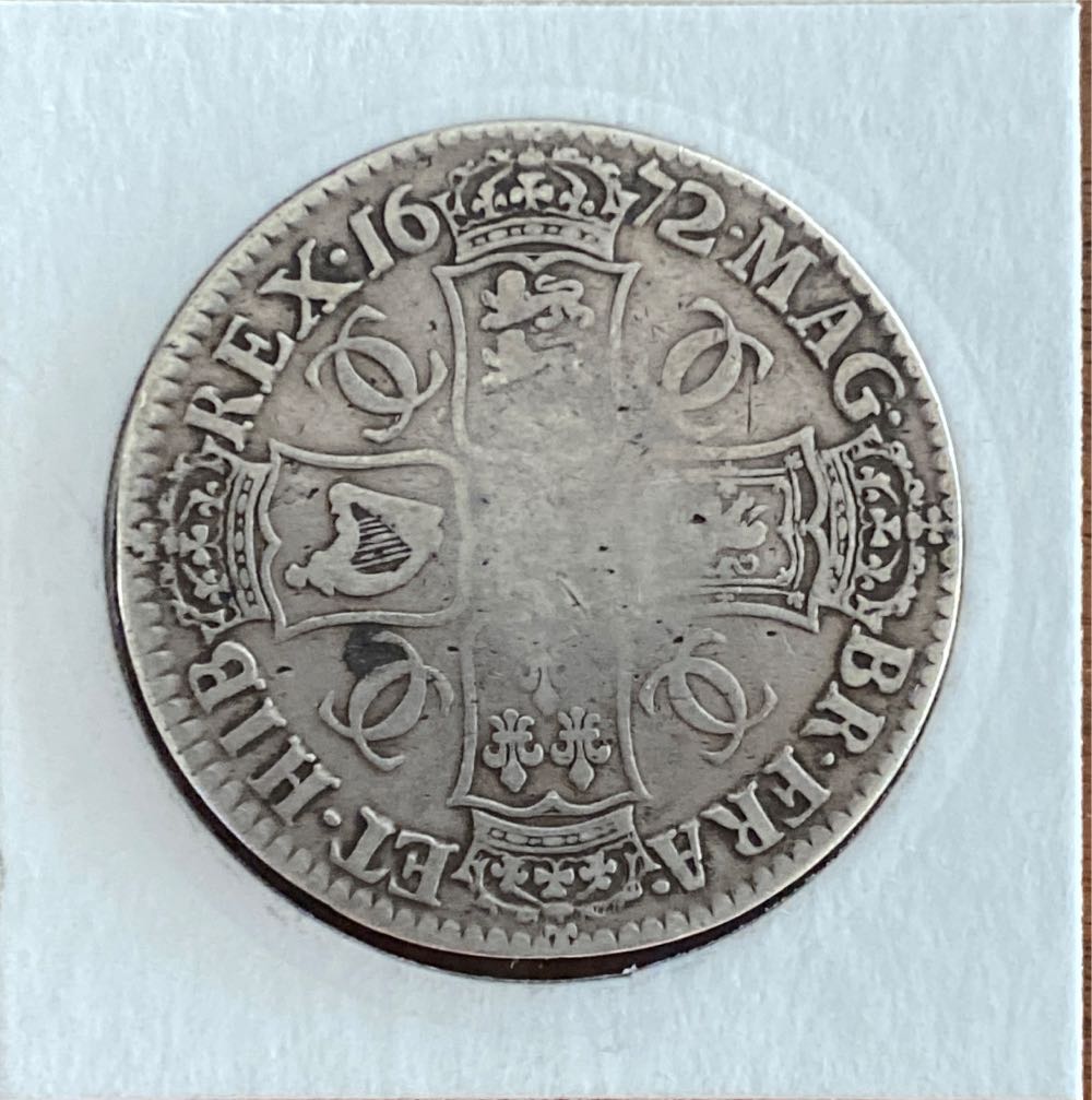 1672 Crown Inscribed  coin collectible - Main Image 2