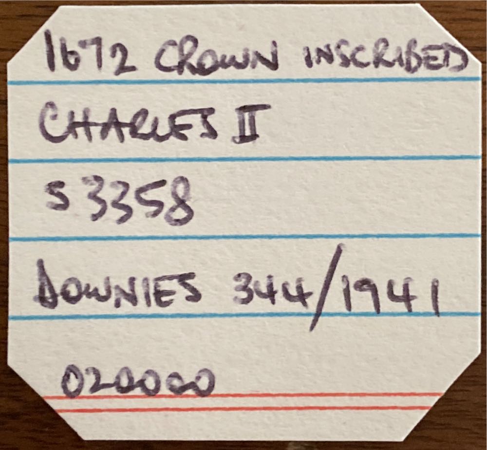 1672 Crown Inscribed  coin collectible - Main Image 3