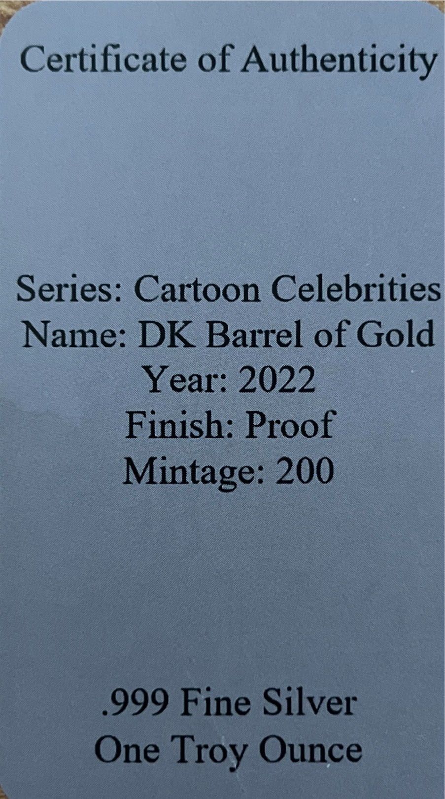 Dk Barrel Of Gold  coin collectible - Main Image 3