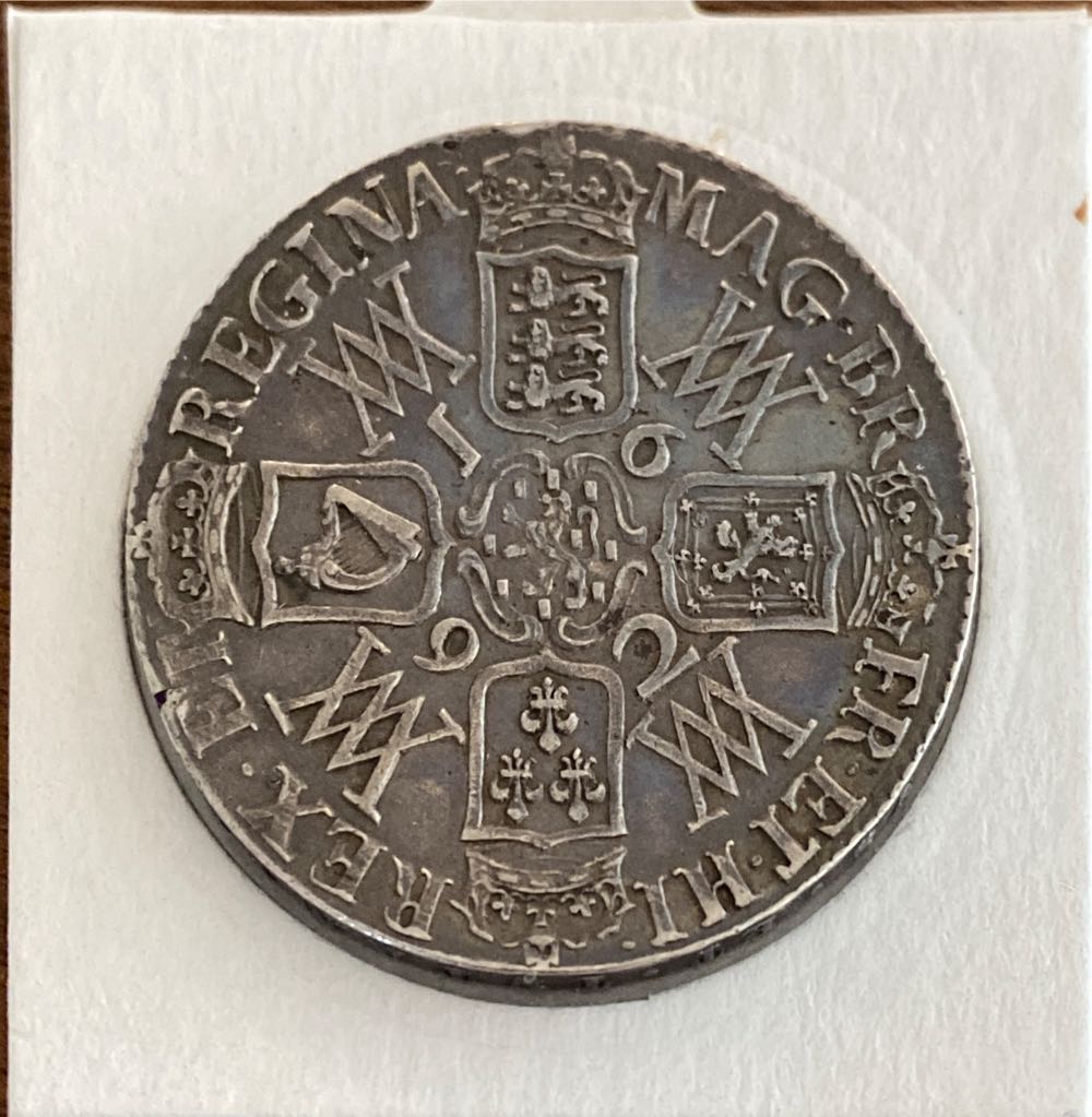 1692 Crown QVARTO - VF  coin collectible - Main Image 2