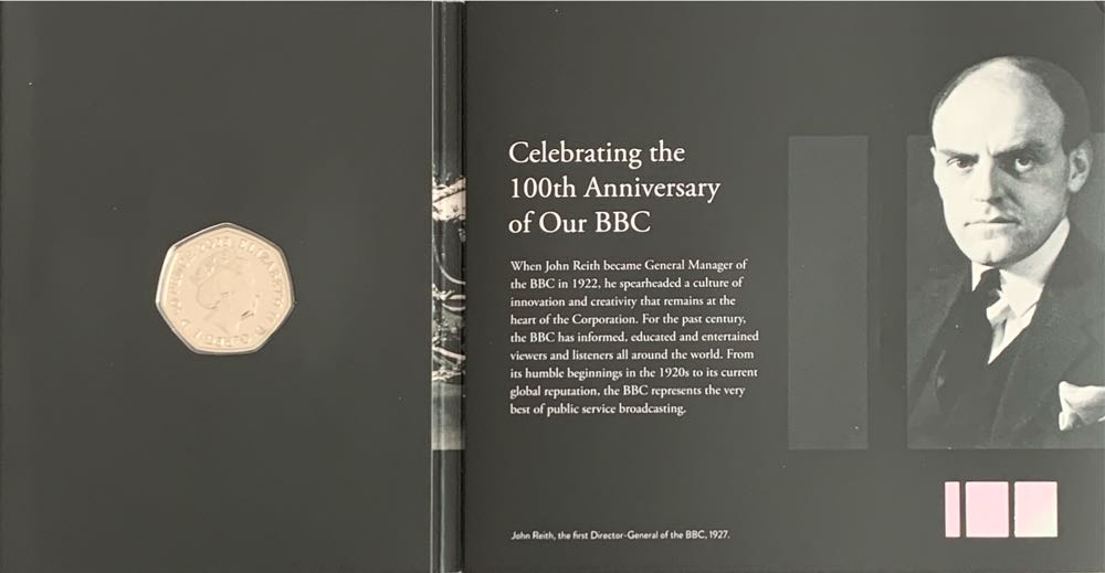 100th Anniversary Of Our BBC  coin collectible [Barcode 5026177568605] - Main Image 2