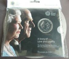Platinum Wedding Anniversary £5 Love And  coin collectible [Barcode 5026177379744] - Main Image 1
