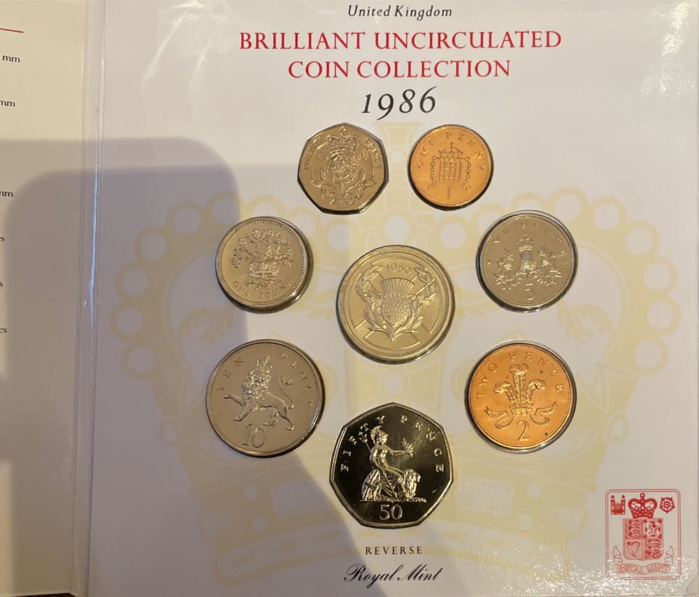1986 Brilliant Uncirculated  coin collectible - Main Image 2
