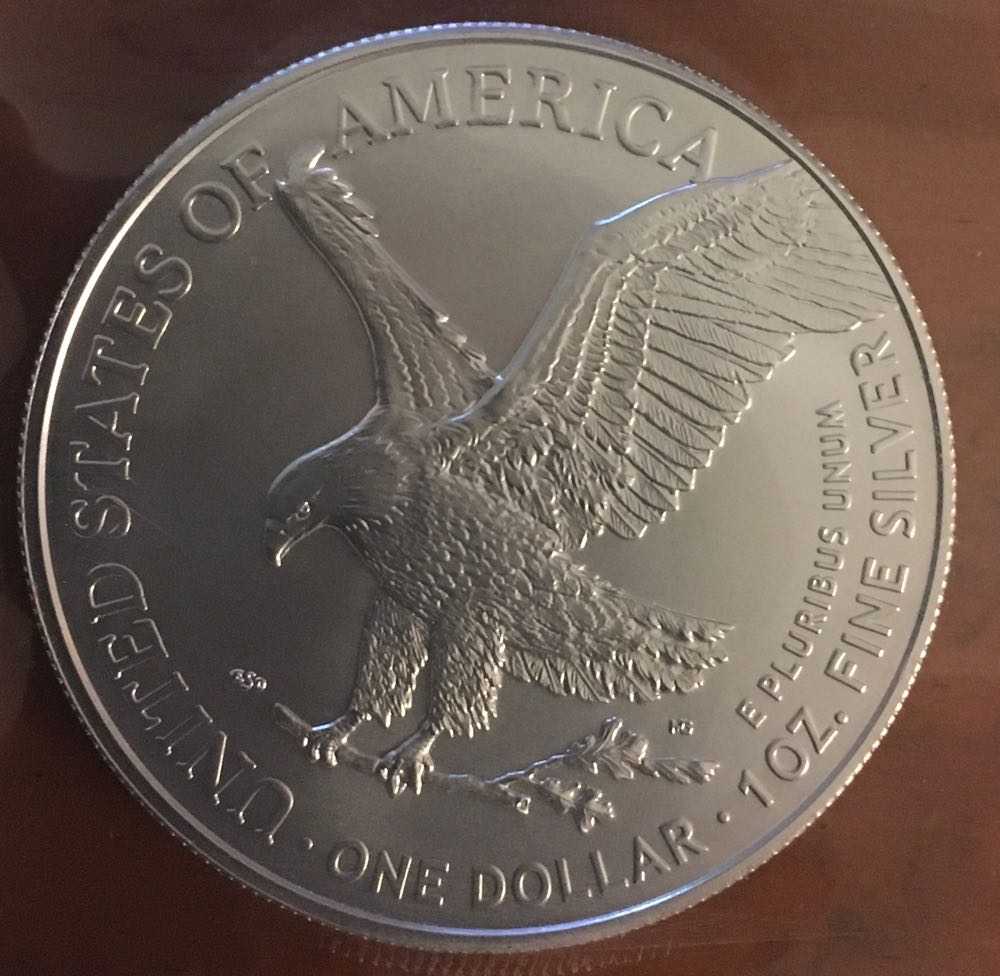 Silver Dollar American Eagle Unc - 2022 coin collectible - Main Image 2