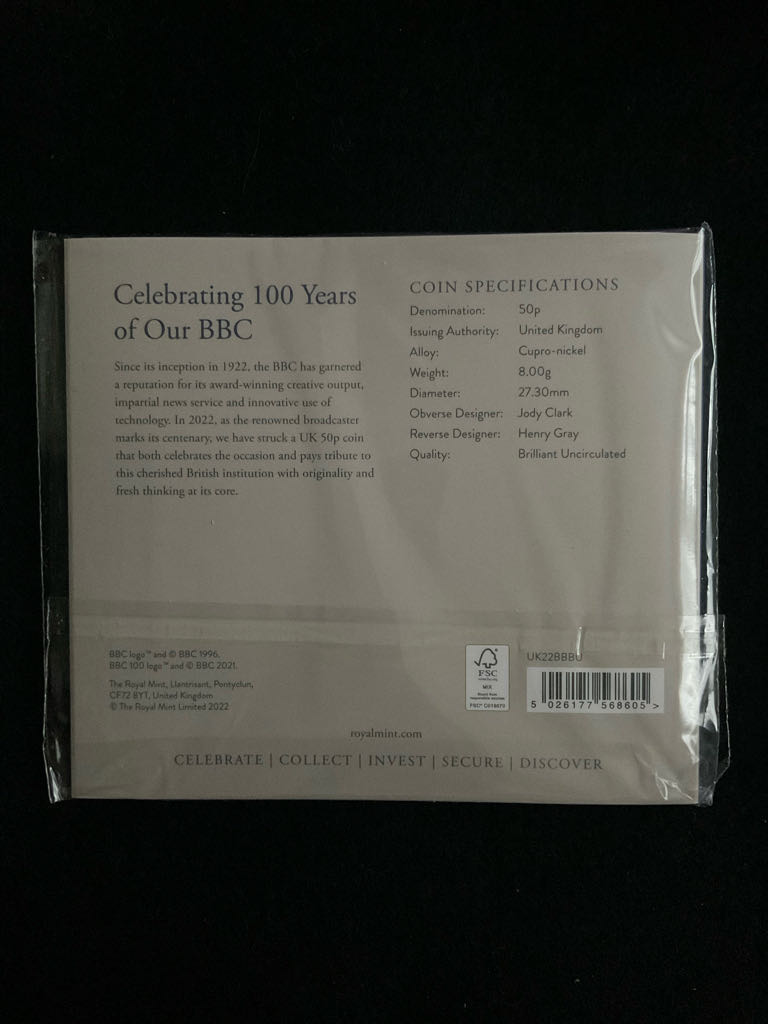 100th Anniversary Of Our BBC  coin collectible - Main Image 2
