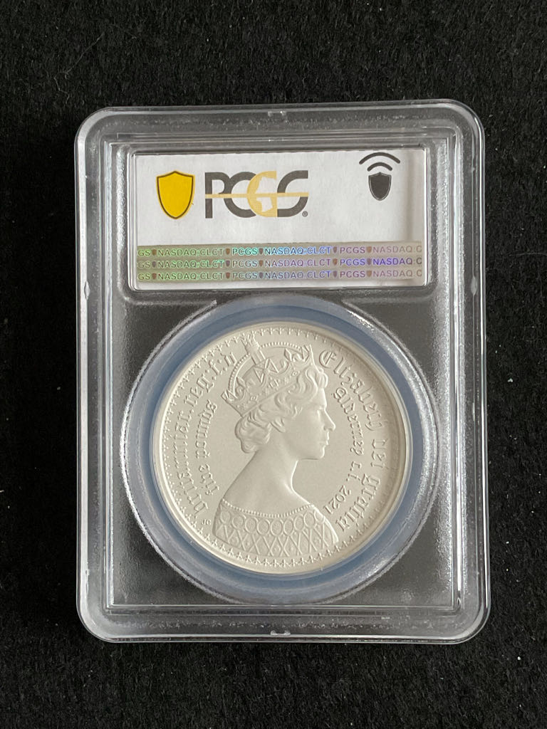 New Gothic Crown Matte Portrait Piedfort  coin collectible - Main Image 2