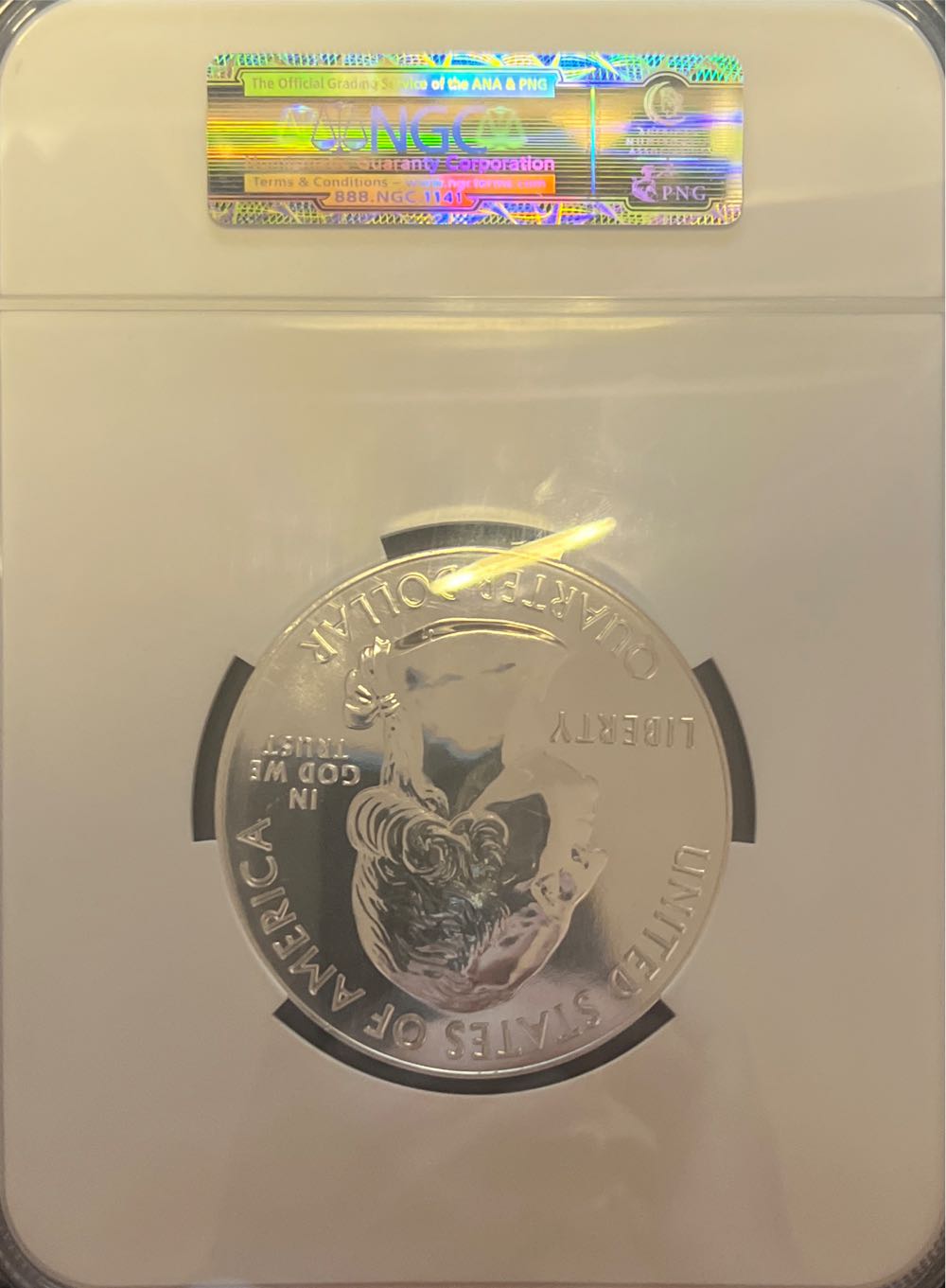 Washington Quarter - Gettysburg 5 Oz Silver Round - 2011  coin collectible - Main Image 2