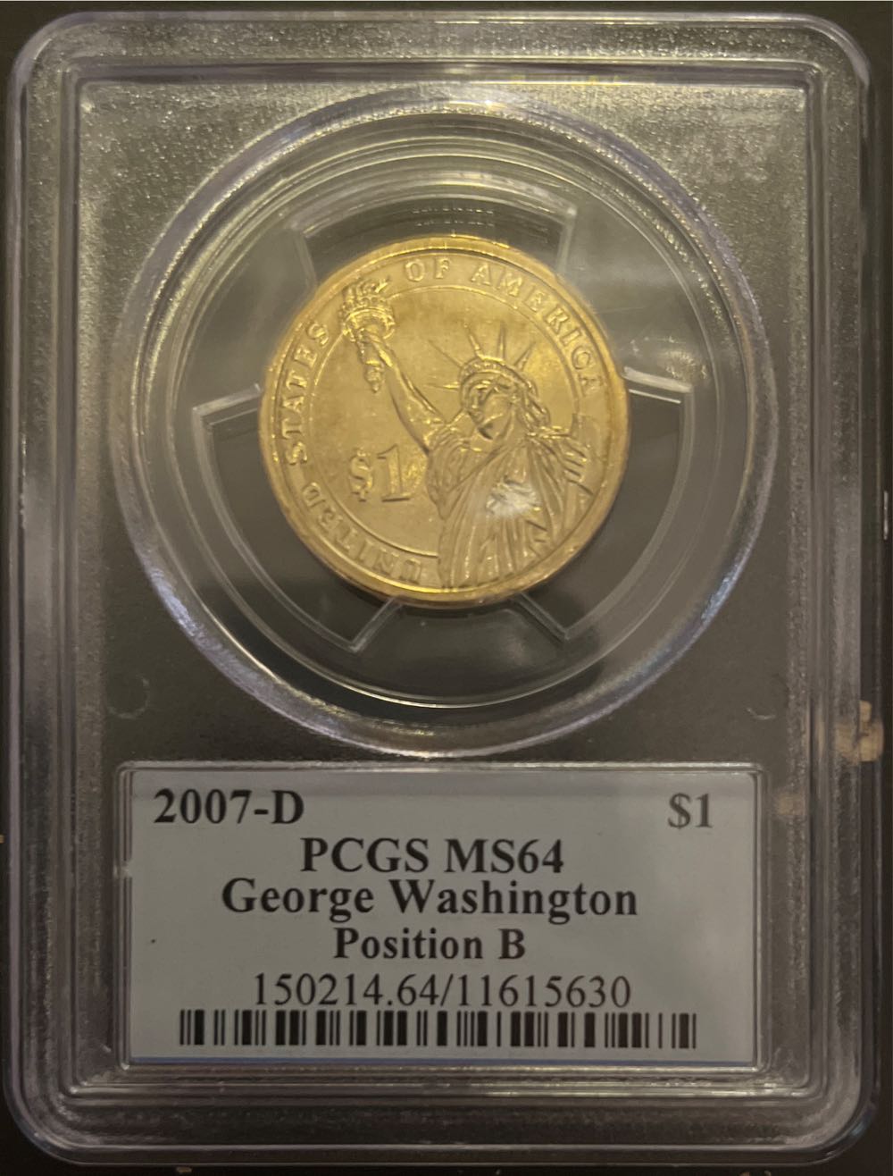 George Washington 2007 D  coin collectible - Main Image 2
