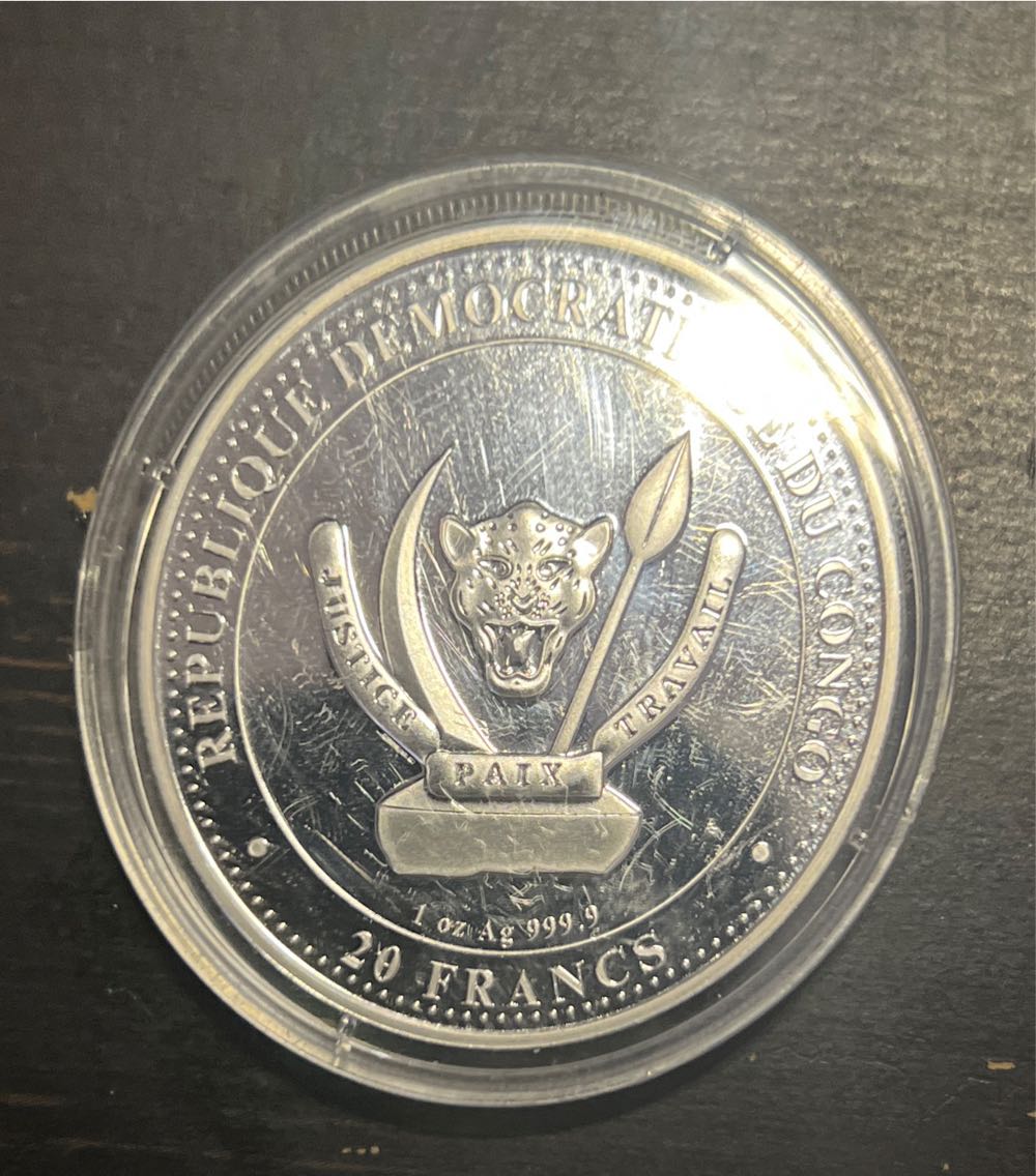 1 Oz Silver Round - Archaeopteryx Prehistoric Life Series  coin collectible - Main Image 2