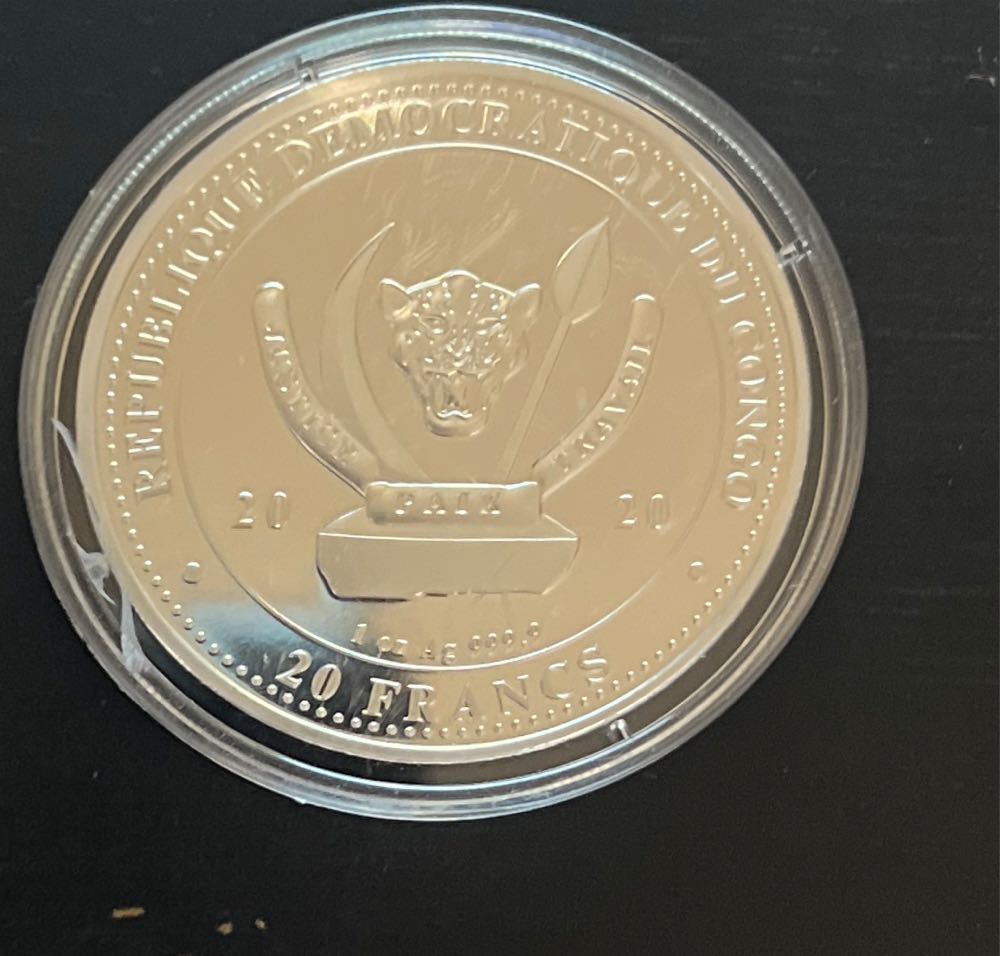 1 Oz Silver Round - The Whale - Worlds Wildlife Series   coin collectible - Main Image 2