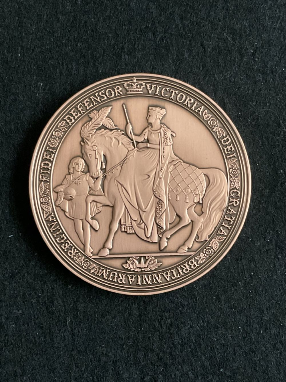 Queen Victoria Great Seal Of The Realm Medal  coin collectible - Main Image 2