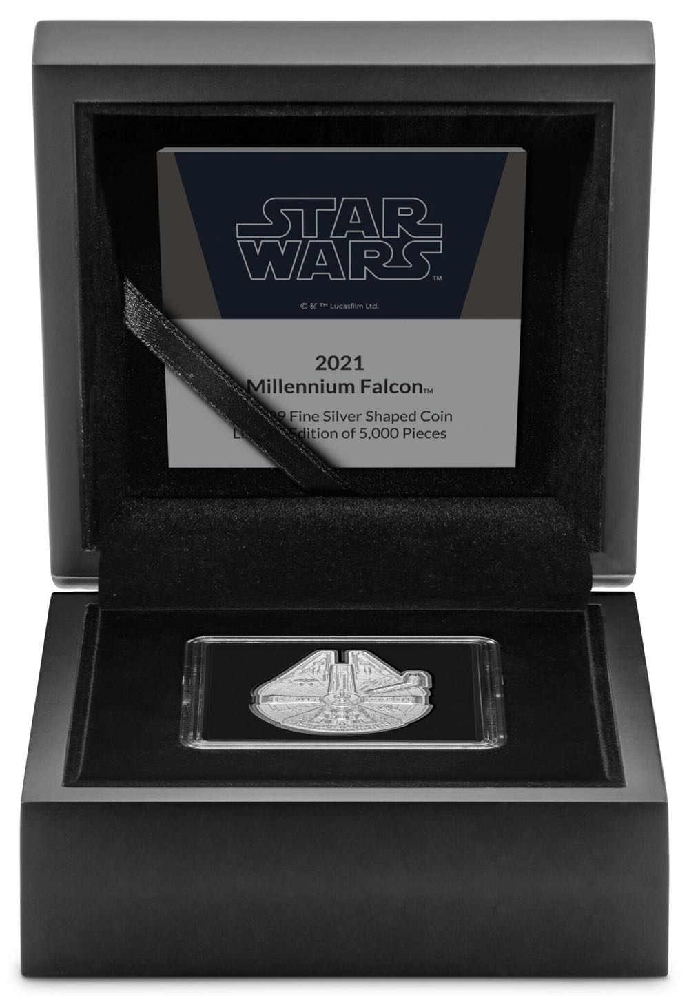Star Wars Millennium Falcom Shaped Coin 1oz  coin collectible - Main Image 1