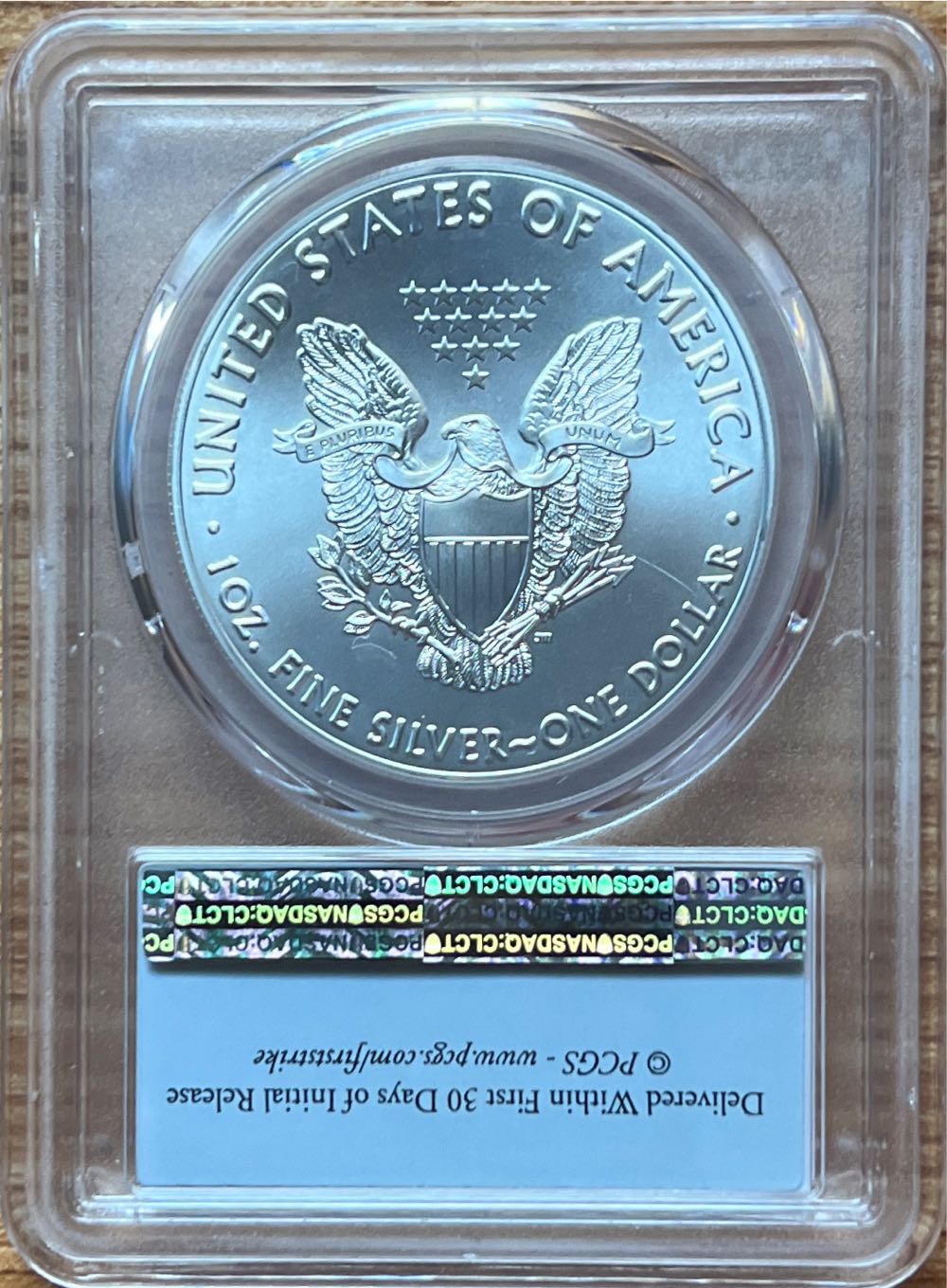 2016 American Silver Eagle MS70  coin collectible - Main Image 2