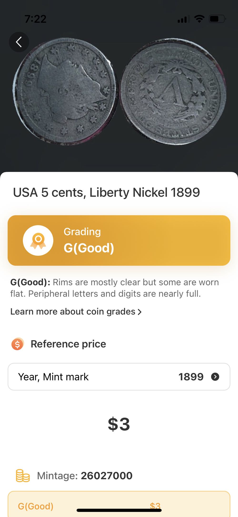 1827 Pointed Bust Dime 