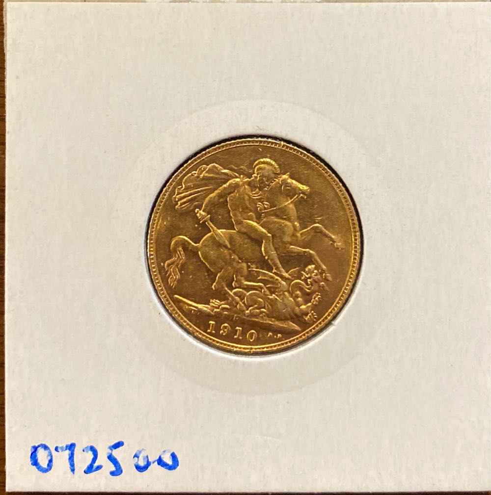 1910 Sovereign P  coin collectible - Main Image 2