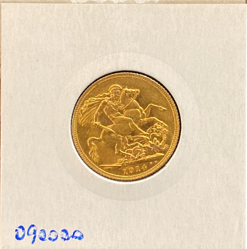 1914 Sovereign  coin collectible - Main Image 2