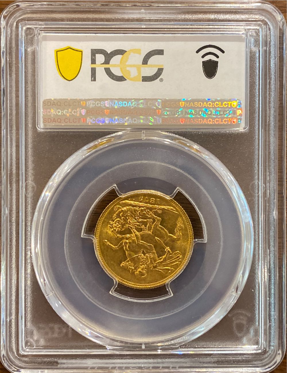 1875 Sovereign S - PCGS AU58  coin collectible - Main Image 2