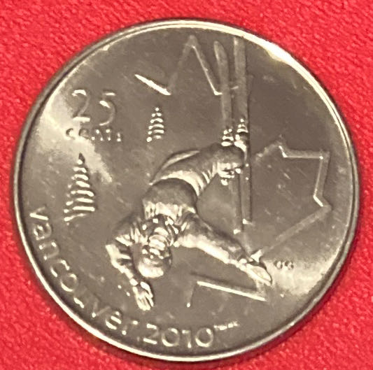 Canadian Olympic Quarter Freestyle Skiing  coin collectible - Main Image 1