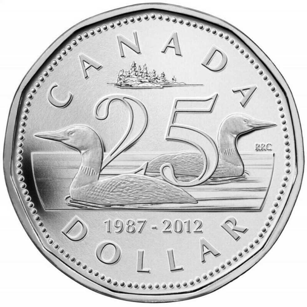 25th Anniversary of the Loonie  coin collectible [Barcode 623932040854] - Main Image 1