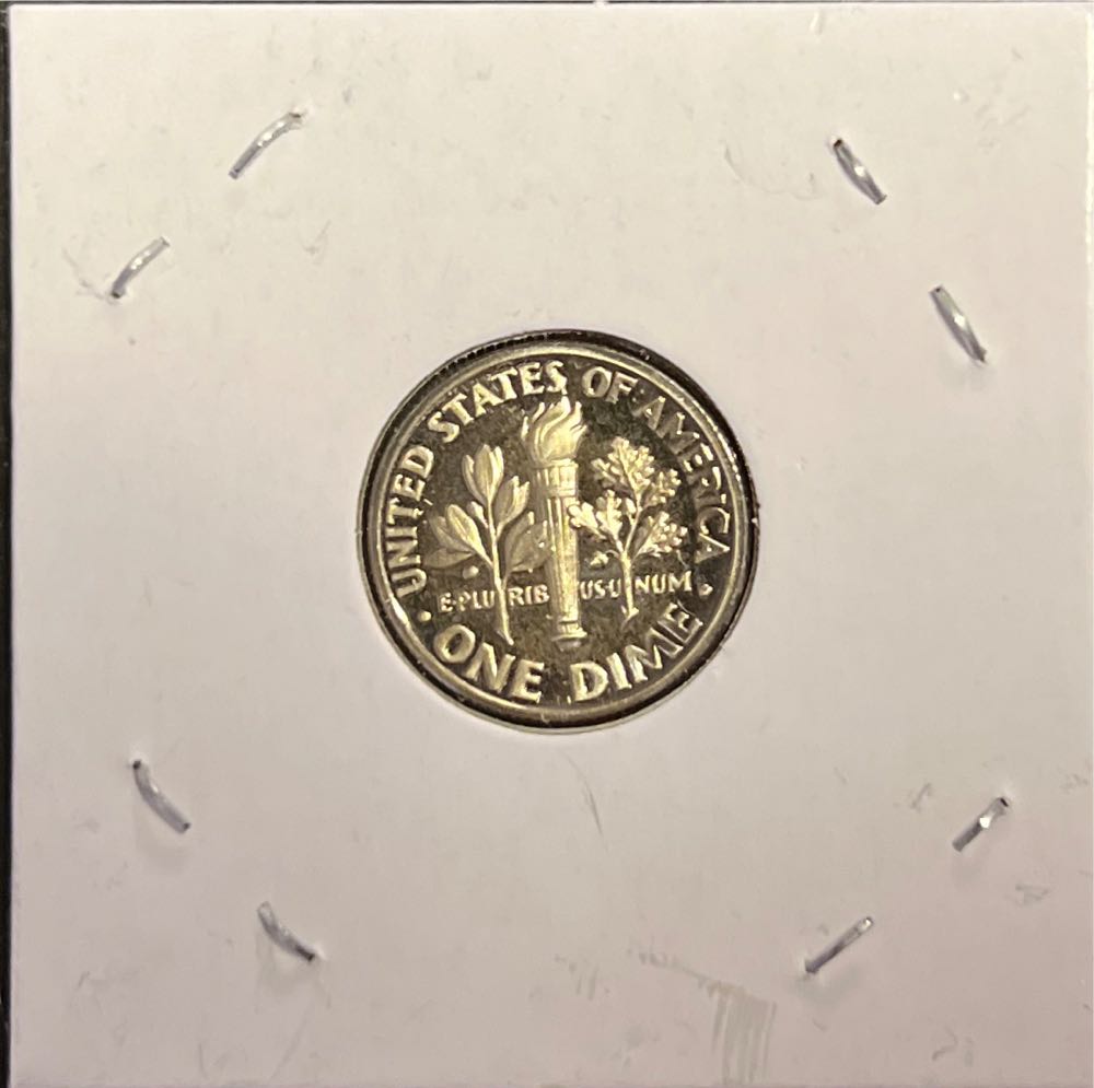 1990 Roosevelt Dime Proof Cameo  coin collectible - Main Image 2