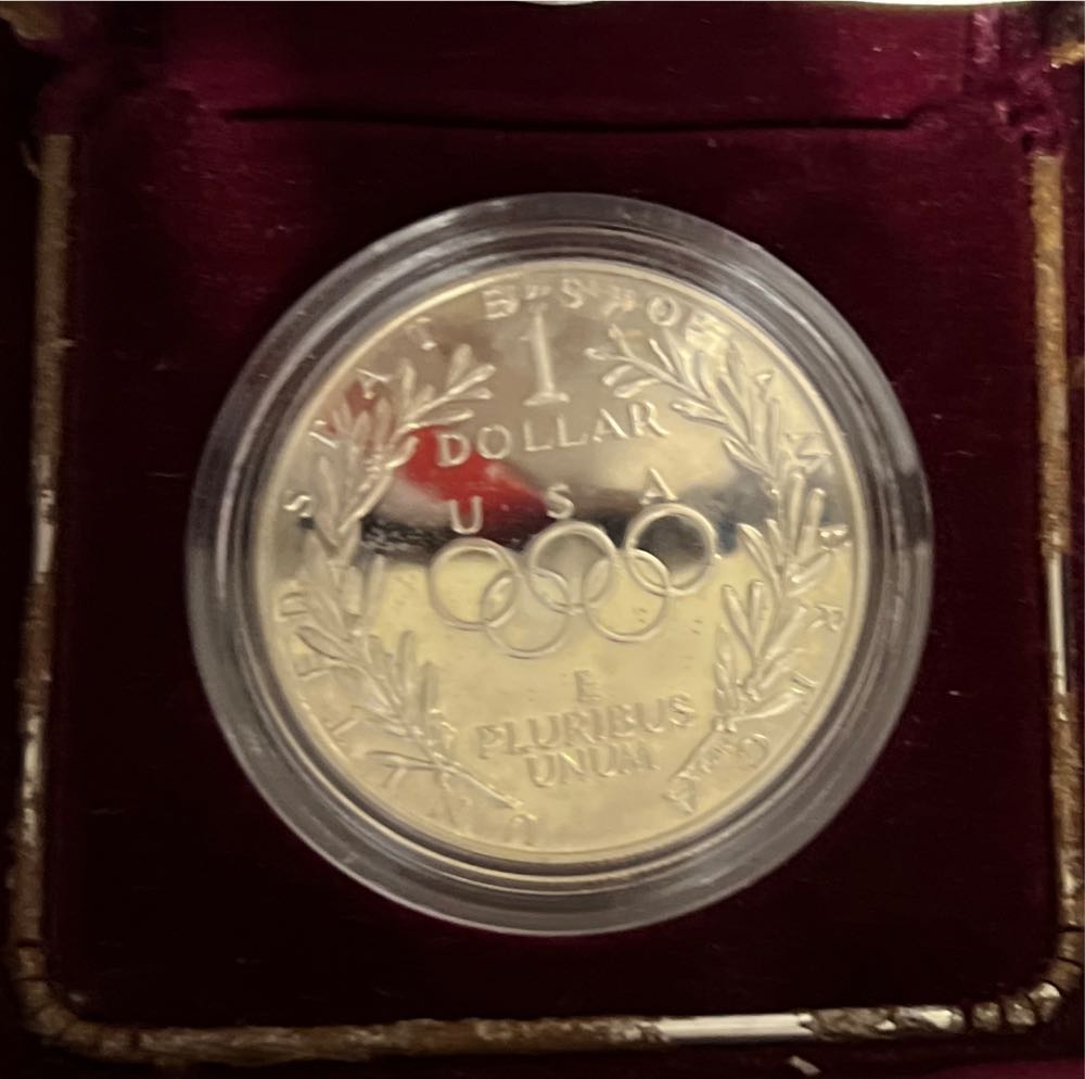 Olympic Silver Dollar - 1988 S  coin collectible - Main Image 2