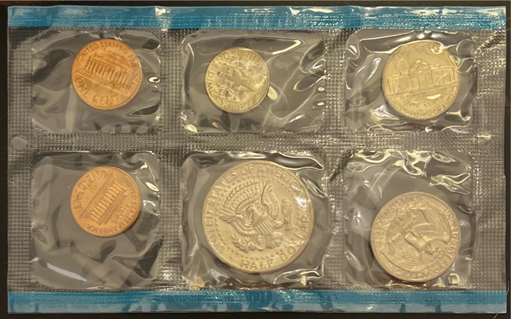 US 6 Coin Uncirculated Mint Set - 1971 S  coin collectible - Main Image 2