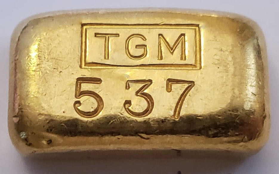 1 Oz JMC With TGM Counter Stamp  coin collectible - Main Image 2