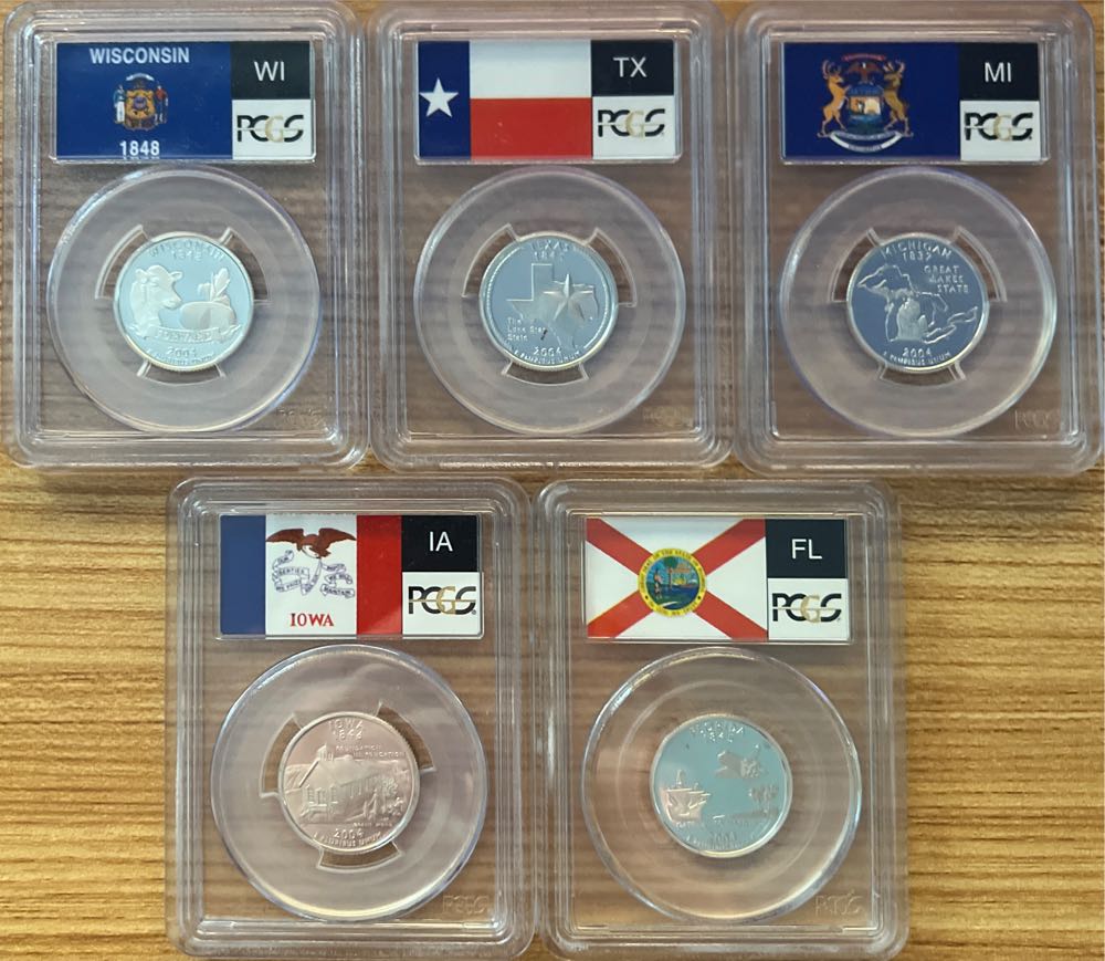 PCGS PR69DCAM 2004-S State Quarters   coin collectible - Main Image 2