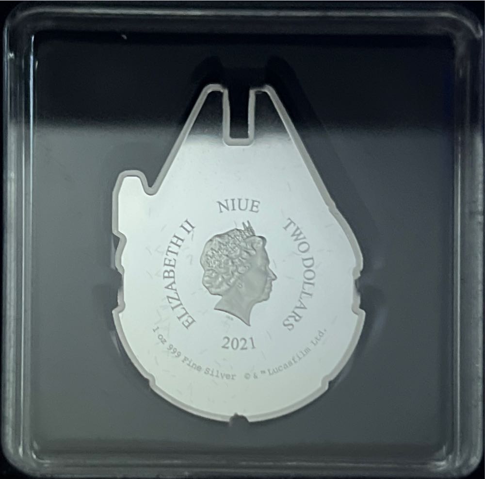 Star Wars Millennium Falcon 1oz  coin collectible - Main Image 2