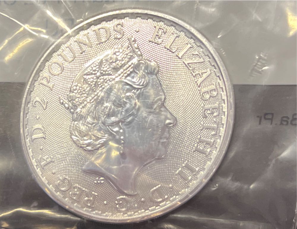 Britain Britannia - 2022 1 Oz Silver  coin collectible - Main Image 2