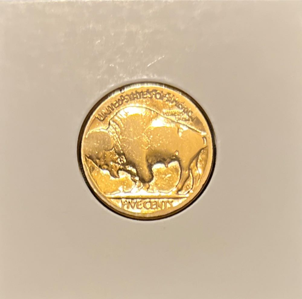 Buffalo Nickel Gold Plated  coin collectible - Main Image 2