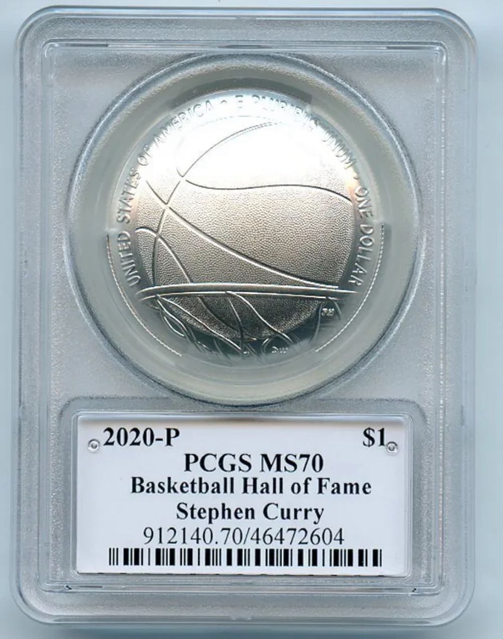 2020 P Stephen Curry  coin collectible - Main Image 2