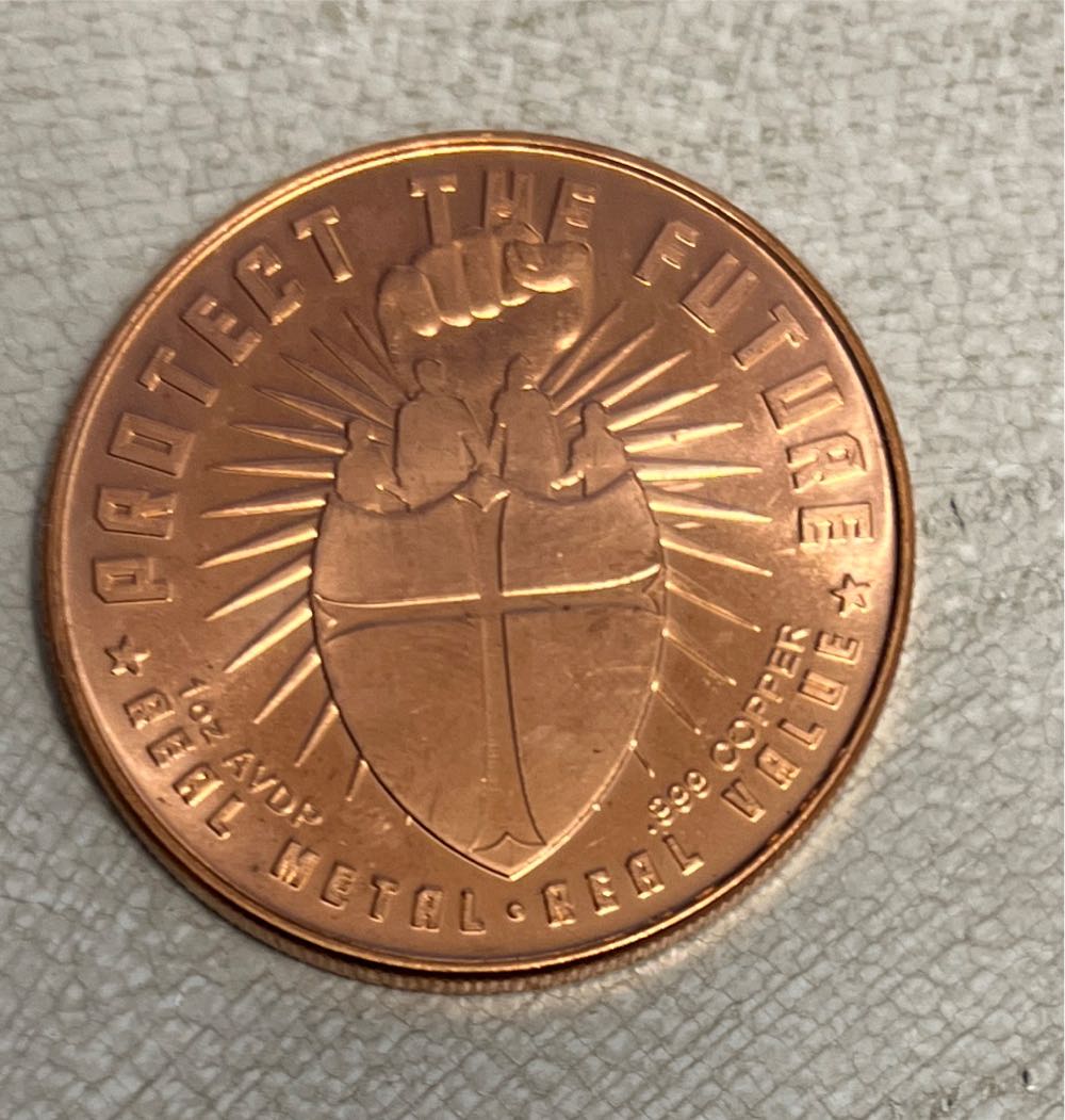 1 Oz Copper - Silver And Shells  coin collectible - Main Image 2