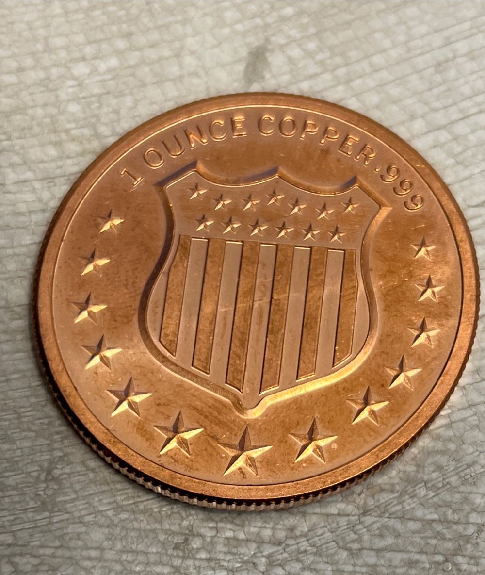 1 Oz Copper - The Bald Eagle  coin collectible - Main Image 2