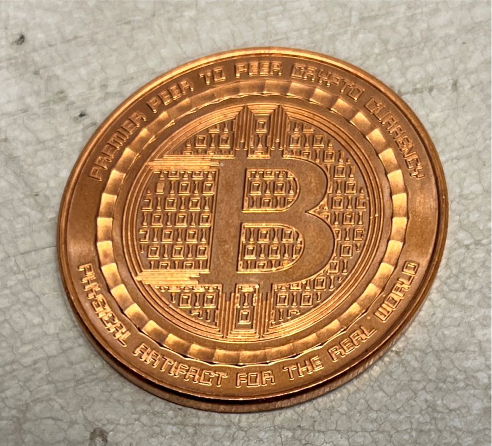 1 Oz Copper - We Do Not Forget Bitcoin  coin collectible - Main Image 2