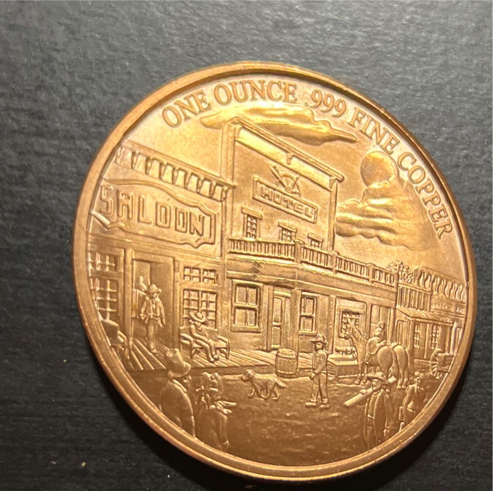 1 Oz Copper - Prospector  coin collectible - Main Image 2