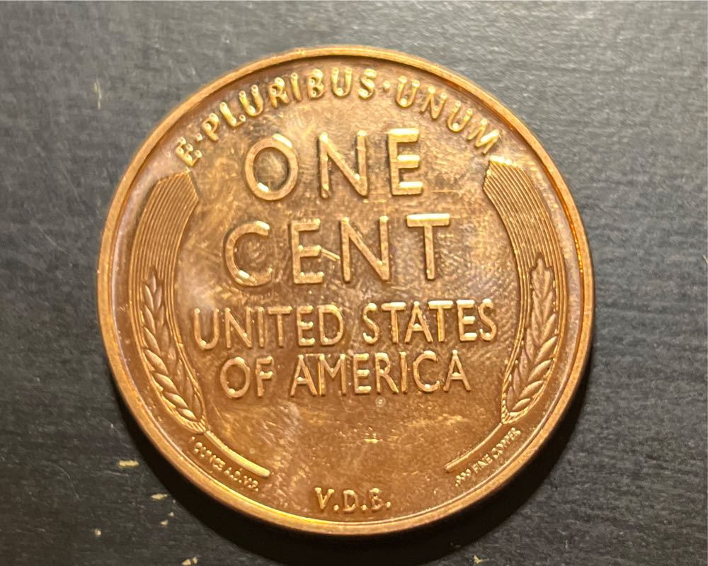 1 Oz Copper - 1909 Lincoln Wheat Cent  coin collectible - Main Image 2