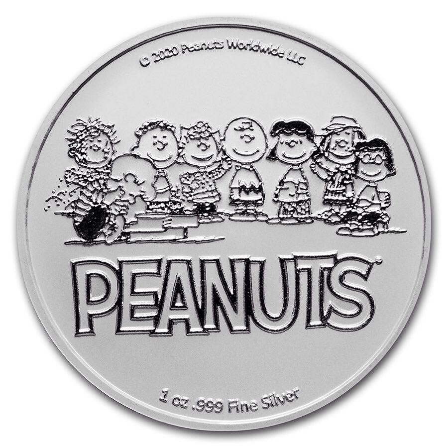 Peanuts® 55 Years of A Charlie Brown Christmas 1 oz Silver Round  coin collectible - Main Image 2