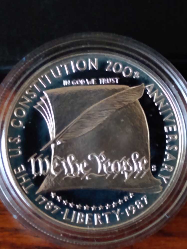 Commemorative Constitution Bicentennial 1987 coin collectible - Main Image 1
