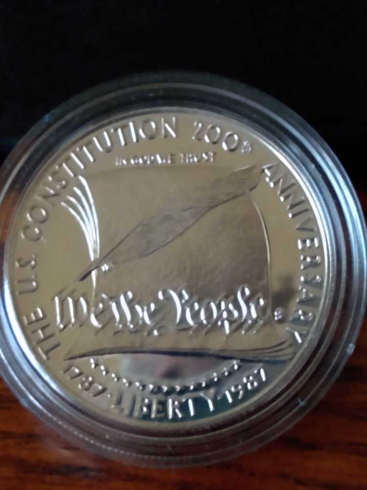 Commemorative Constitution Bicentennial 1987 coin collectible - Main Image 3